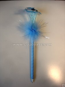 blue butterfly pen