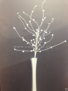 PD008 PEARL ON STICK-WHITE